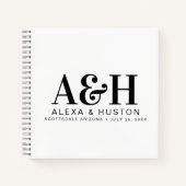 Carnet de planification de monogramme personnalisé (Devant)