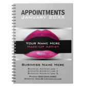 Carnet de planification de rendez-vous d'artiste (Devant)