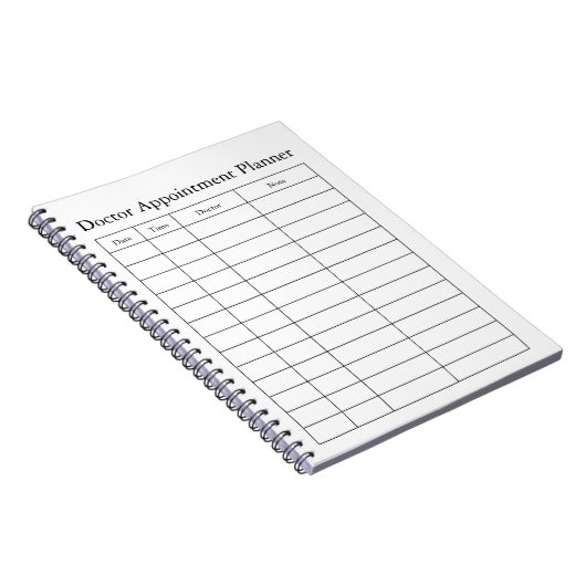 Carnet de planification de rendez-vous médicaux (Côté Droit)