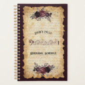 Carnet de planification de répétition de violoncel (Devant)