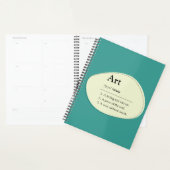 Carnet de planification de style de dictionnaire d (Devant avec enveloppe)