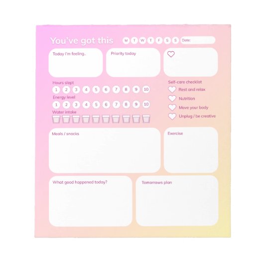 Carnet de planification du bien-être ultime (Devant)