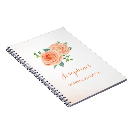 Carnet de planification du Mariage Rose Peach (Côté Droit)