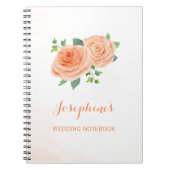 Carnet de planification du Mariage Rose Peach (Devant)