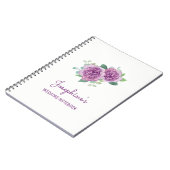 Carnet de planification du Mariage Rose violet (Côté gauche)