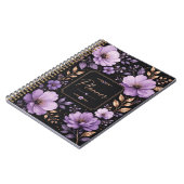Carnet de planification floral lavande et lilas (Côté gauche)