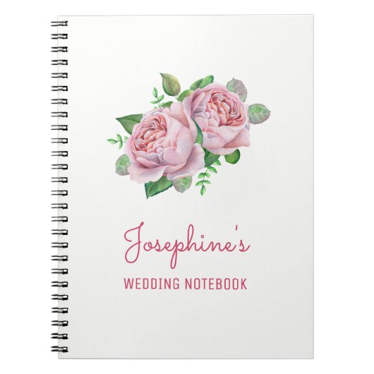 Carnet de planification Mariage rose (Devant)