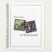 Carnet de planification personnalisé pour animaux (Devant)