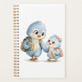 Carnet de planification quotidienne Blue Bird (Devant)