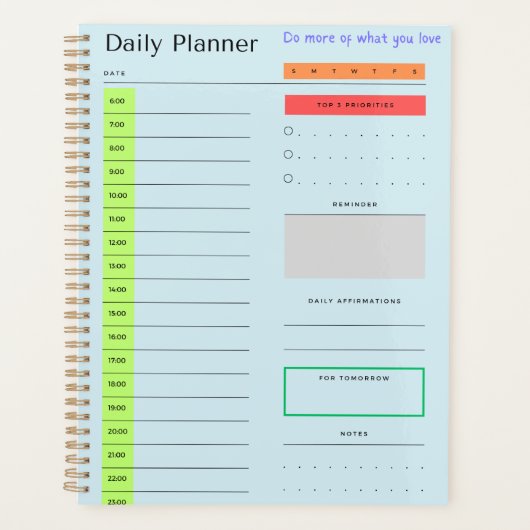 Carnet de planification quotidienne de l'école et (Devant)
