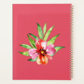 Carnet de planification tropical Flamingo (Dos)