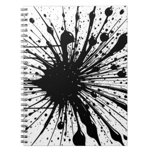 Carnet de plaque d'encre noire