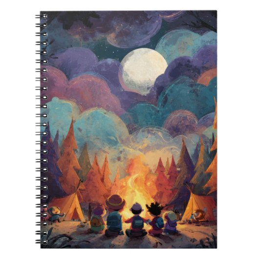 Carnet de Pleine lune Whimsical Campfire (Devant)