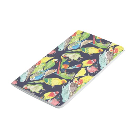 Carnet De Poche Petit motif de perroquets (Bas)