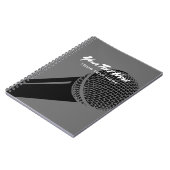 Carnet de podcasteur avec conception de logo de mi (Côté gauche)