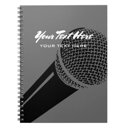 Carnet de podcasteur avec conception de logo de mi (Devant)