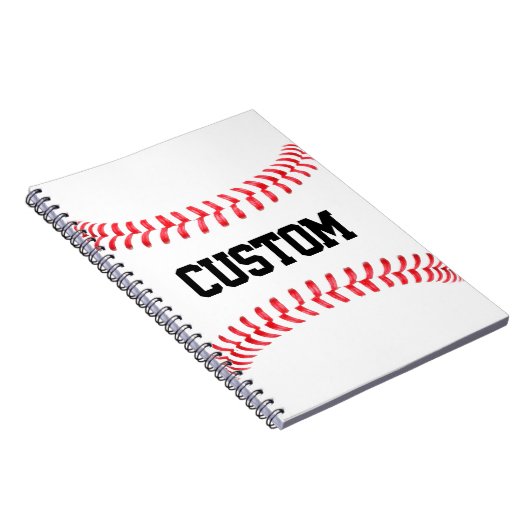 Carnet de points de baseball personnalisé (Côté Droit)