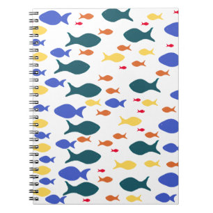 Carnet de poissons colorés