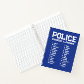 Carnet de police de l'alphabet phonétique (Intérieur)
