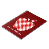 Carnet de pomme rouge à chèque de l'enseignant (Côté gauche)