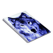 Carnet de portrait de loup bleu (Côté Droit)