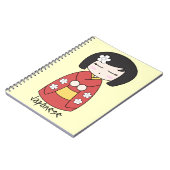 Carnet de poupée de Kokeshi (Côté gauche)