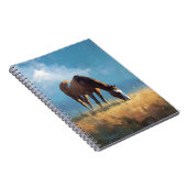 Carnet de prairie à chevaux paisible (Côté Droit)