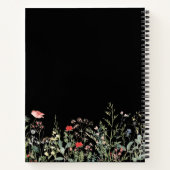 Carnet de prairie Fleur sauvage noir (Dos)