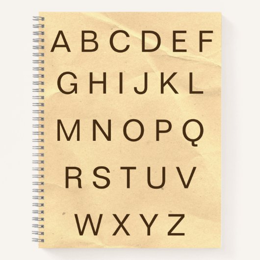 CARNET de pratique des lettres alphabétiques ABC P (Devant)