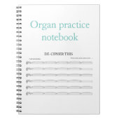 Carnet de pratique en matière d'organe pour des (Devant)