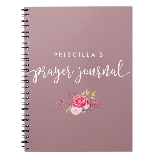 Carnet de prière écrite et florale (Devant)
