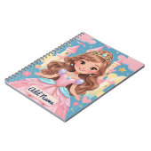 Carnet de princesse – Nom personnalisable (Côté gauche)