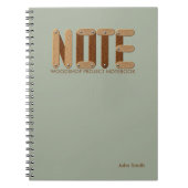 Carnet de projet de Woodshop (Devant)