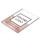 Carnet de promotion d'entreprise à logo minimalist (Côté gauche)