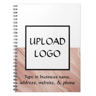 Carnet de promotion d'entreprise à logo minimalist