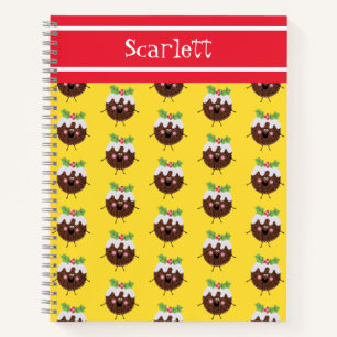 Carnet de pudding de Noël personnalisé