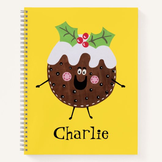 Carnet de pudding de Noël personnalisé (Devant)