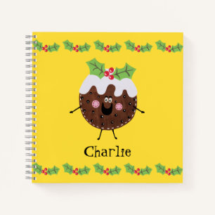 Carnet de pudding de Noël personnalisé