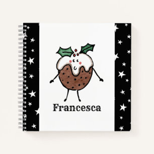 Carnet de pudding de Noël personnalisé