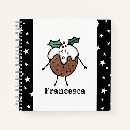 Carnet de pudding de Noël personnalisé (Devant)