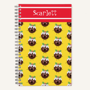 Carnet de pudding de Noël personnalisé