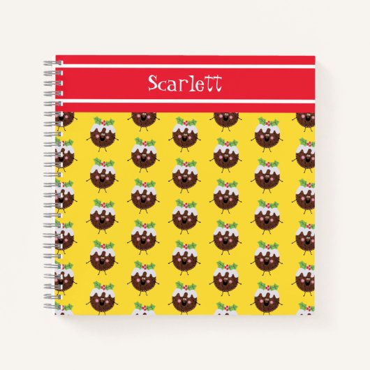 Carnet de pudding de Noël personnalisé (Devant)