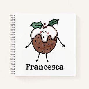 Carnet de pudding de Noël personnalisé