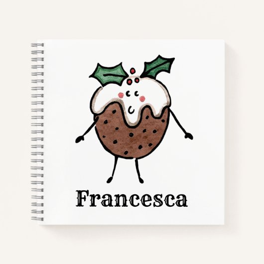 Carnet de pudding de Noël personnalisé (Devant)
