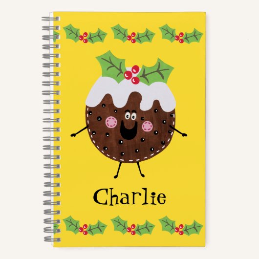 Carnet de pudding de Noël personnalisé (Recto)