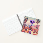 Carnet de randonneur Alien pourpre flou (Intérieur)