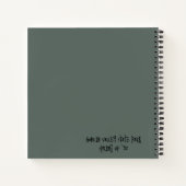 Carnet de randonneurs Aliens Blue Fuzzy (Dos)