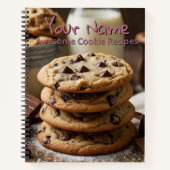 Carnet de recette à couverture rigide personnalisé (Devant)