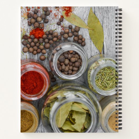 Carnet de recette avec assaisonnement (Dos)