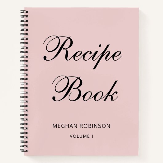 Carnet de recette Blush de livre de cuisine person (Devant)